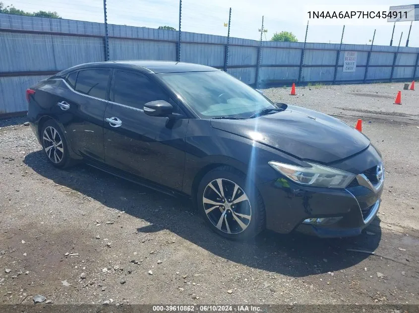 1N4AA6AP7HC454911 2017 Nissan Maxima 3.5 Sv