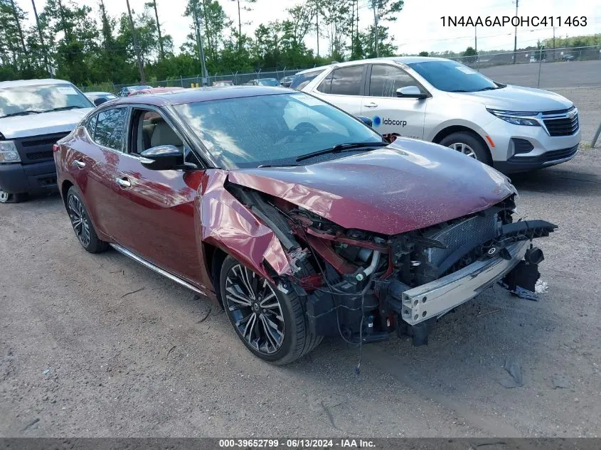 1N4AA6APOHC411463 2017 Nissan Maxima 3.5 Sv