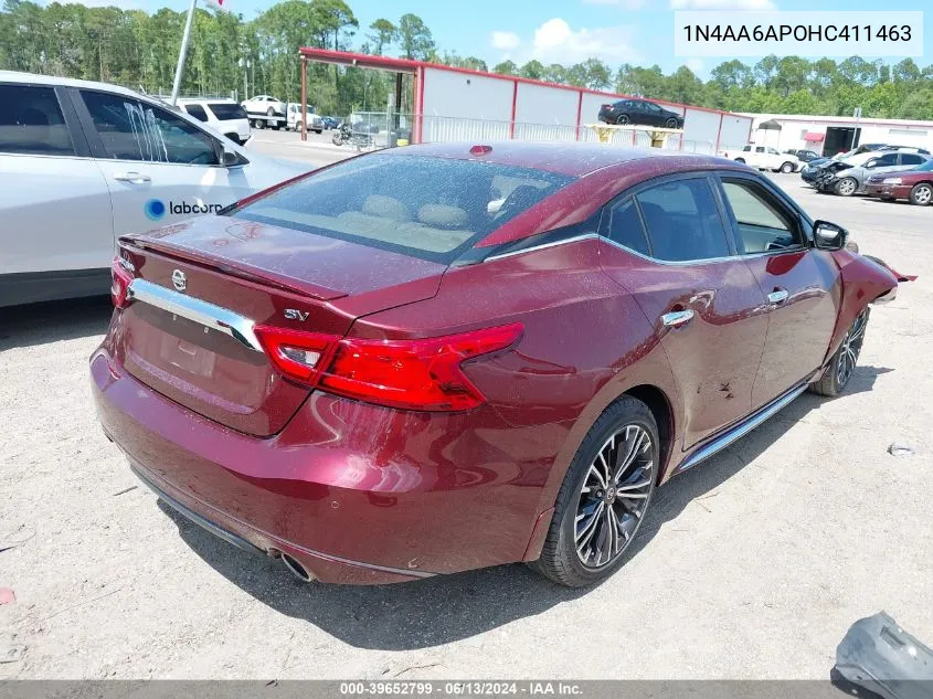 1N4AA6APOHC411463 2017 Nissan Maxima 3.5 Sv