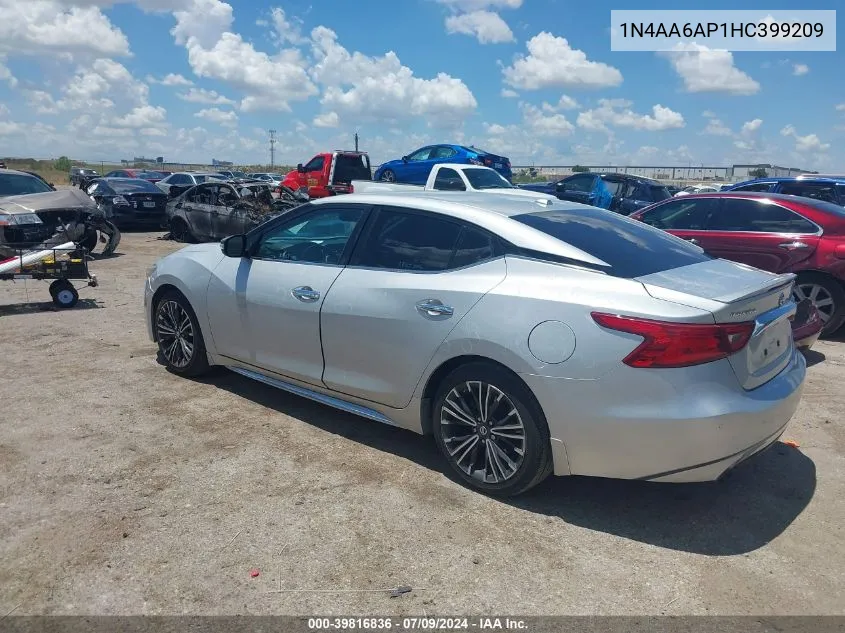 1N4AA6AP1HC399209 2017 Nissan Maxima 3.5 Sv