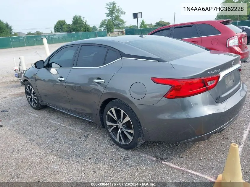 1N4AA6AP7HC362228 2017 Nissan Maxima 3.5 Platinum/3.5 S/3.5 Sl/3.5 Sr/3.5 Sv