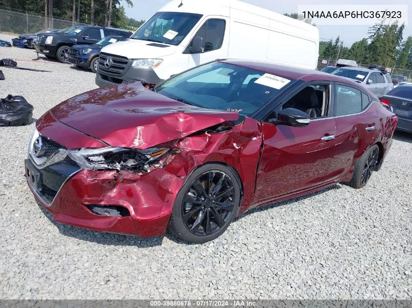 1N4AA6AP6HC367923 2017 Nissan Maxima 3.5 Sr