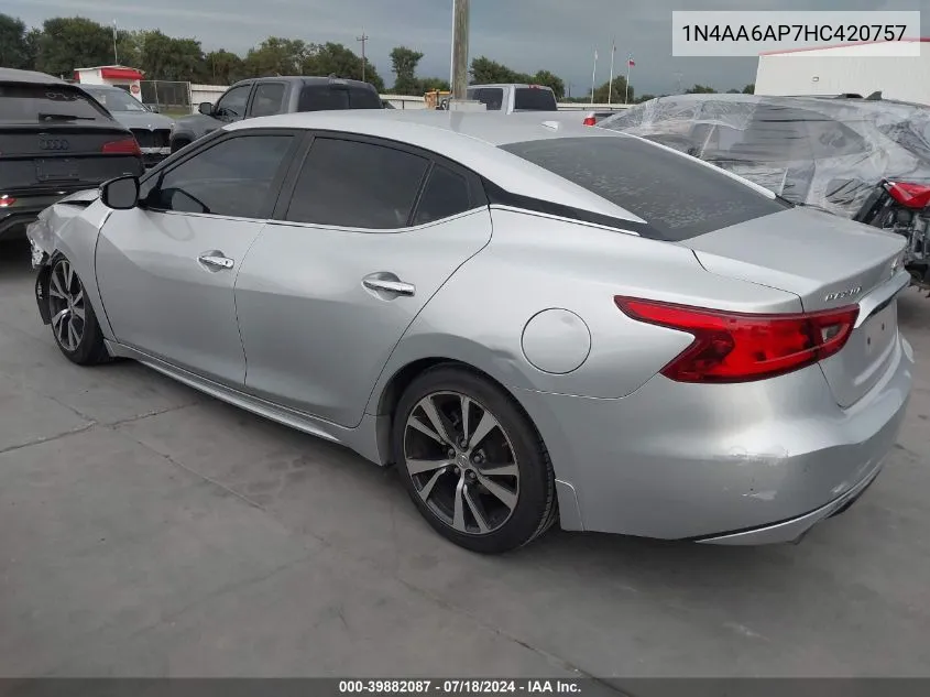 1N4AA6AP7HC420757 2017 Nissan Maxima 3.5 Sv