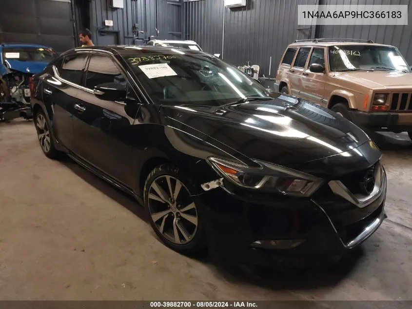 2017 Nissan Maxima 3.5 Sl VIN: 1N4AA6AP9HC366183 Lot: 39882700