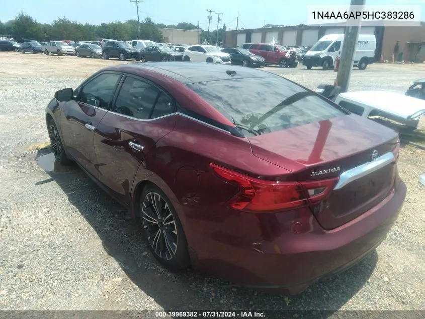 1N4AA6AP5HC383286 2017 Nissan Maxima 3.5 Sl