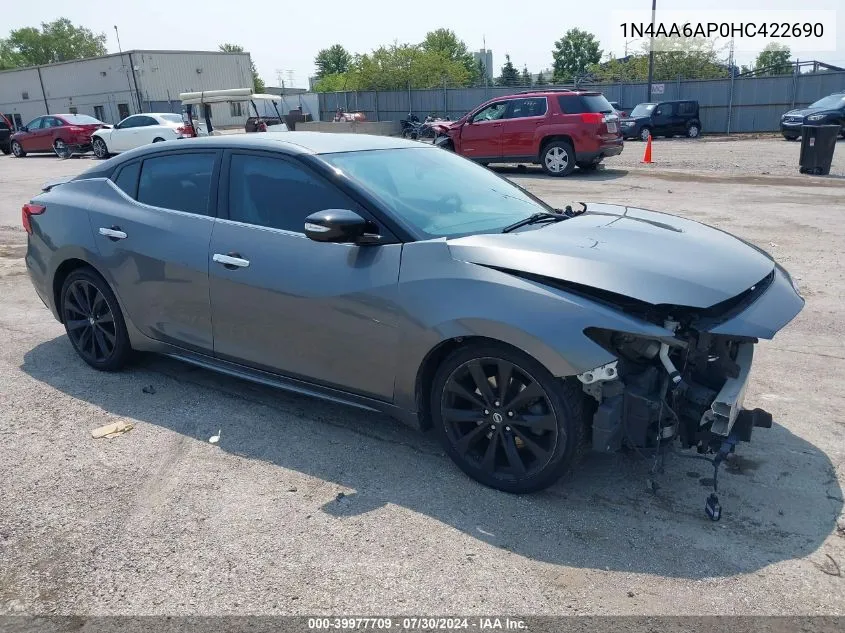 2017 Nissan Maxima 3.5 Sr VIN: 1N4AA6AP0HC422690 Lot: 39977709