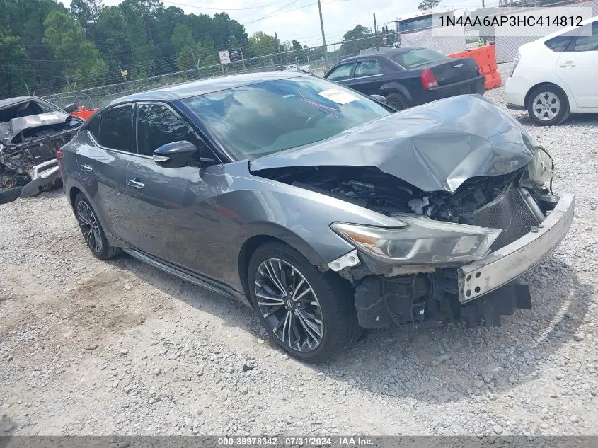 2017 Nissan Maxima 3.5 Sv VIN: 1N4AA6AP3HC414812 Lot: 39978342