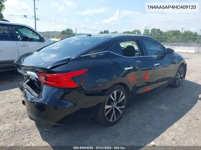 1N4AA6AP4HC409120 2017 Nissan Maxima 3.5 S