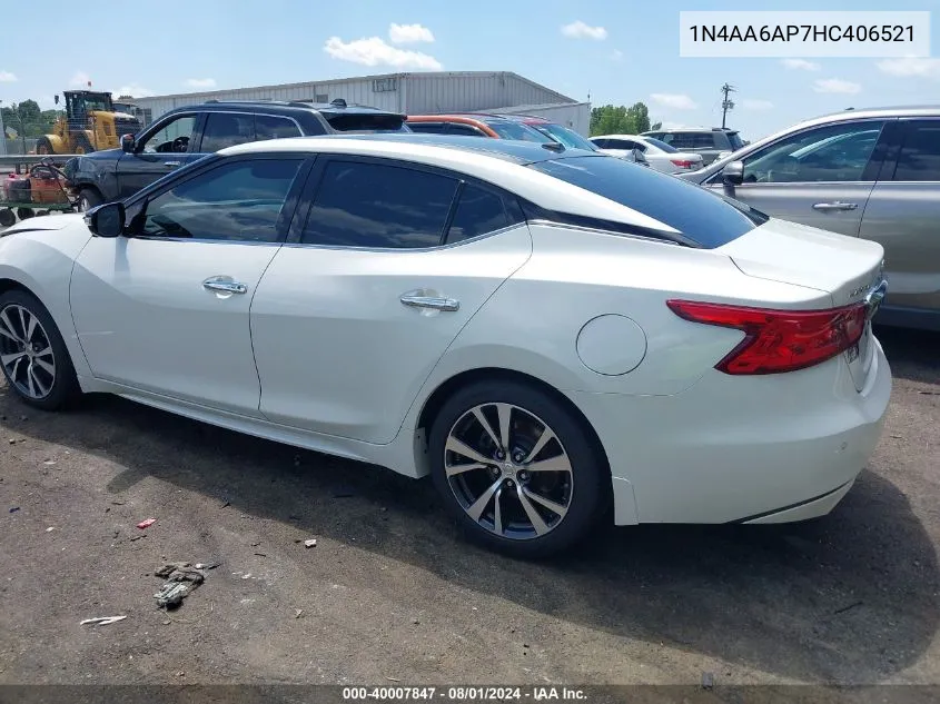 1N4AA6AP7HC406521 2017 Nissan Maxima 3.5 Platinum