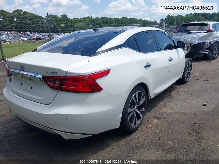 1N4AA6AP7HC406521 2017 Nissan Maxima 3.5 Platinum