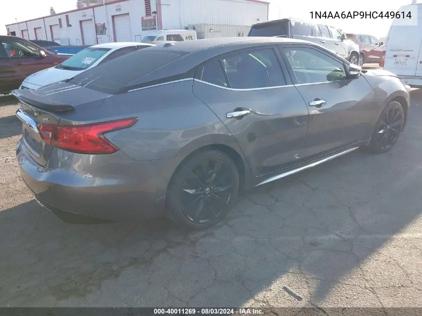 1N4AA6AP9HC449614 2017 Nissan Maxima 3.5 Sr