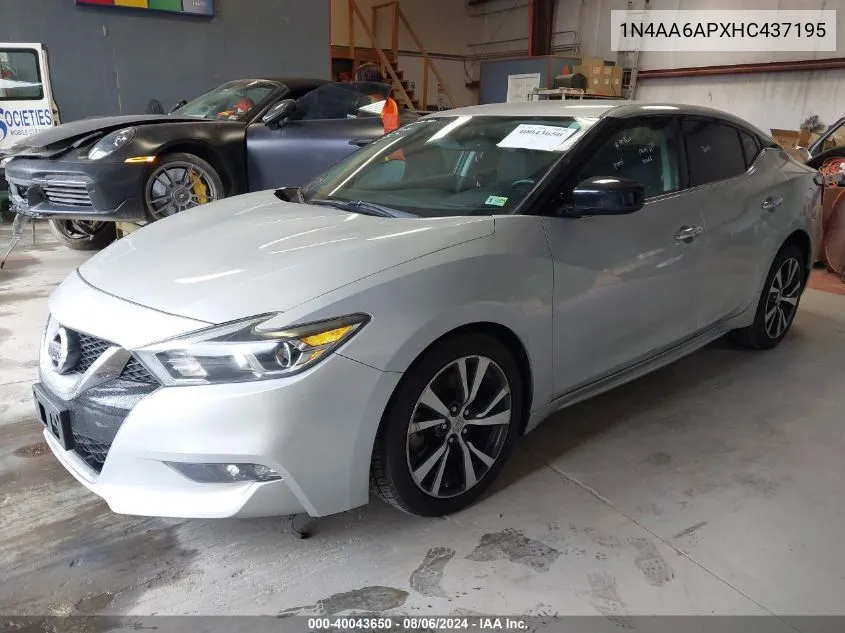 2017 Nissan Maxima 3.5 S VIN: 1N4AA6APXHC437195 Lot: 40043650