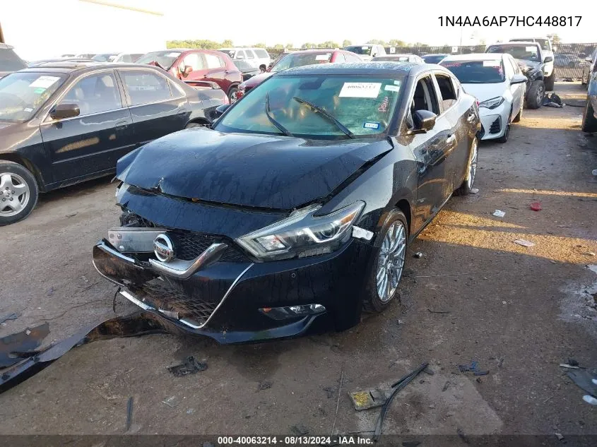 1N4AA6AP7HC448817 2017 Nissan Maxima 3.5 Platinum