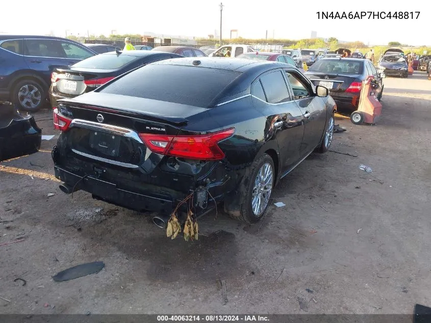 1N4AA6AP7HC448817 2017 Nissan Maxima 3.5 Platinum