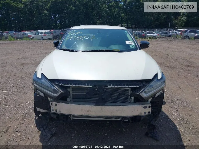 1N4AA6AP1HC402769 2017 Nissan Maxima 3.5 Sv