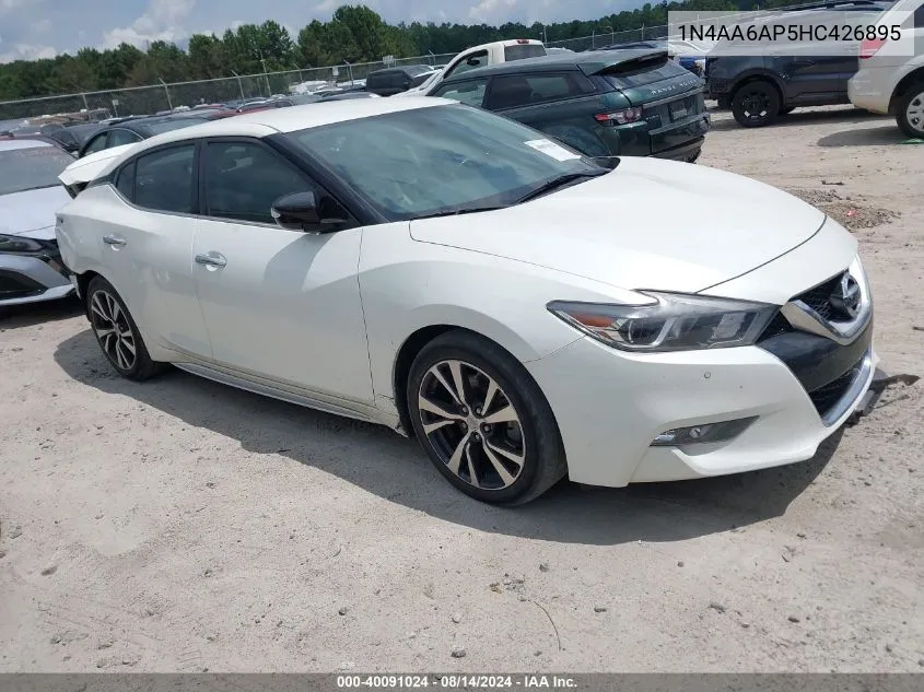 1N4AA6AP5HC426895 2017 Nissan Maxima 3.5 Sv