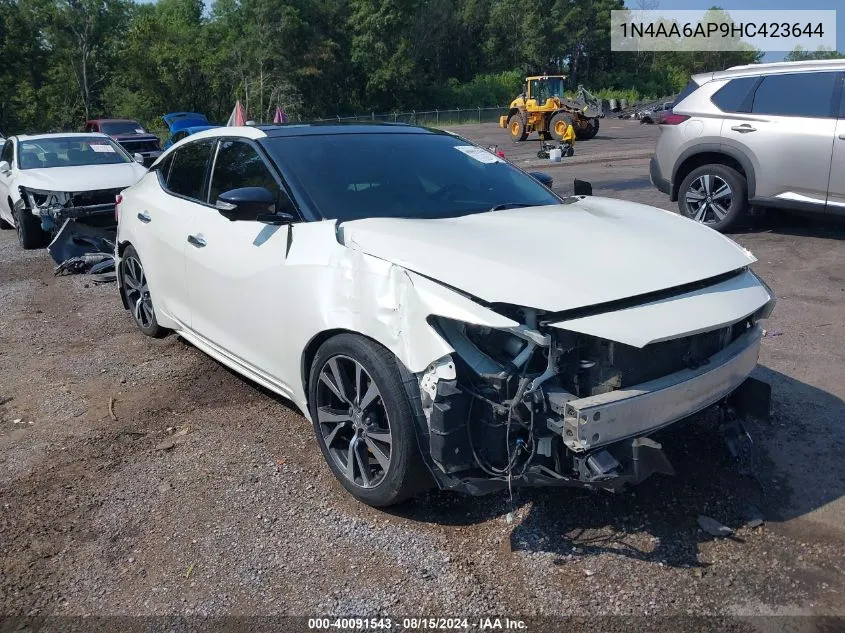 2017 Nissan Maxima 3.5 Platinum VIN: 1N4AA6AP9HC423644 Lot: 40091543