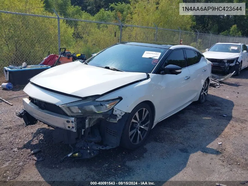 2017 Nissan Maxima 3.5 Platinum VIN: 1N4AA6AP9HC423644 Lot: 40091543