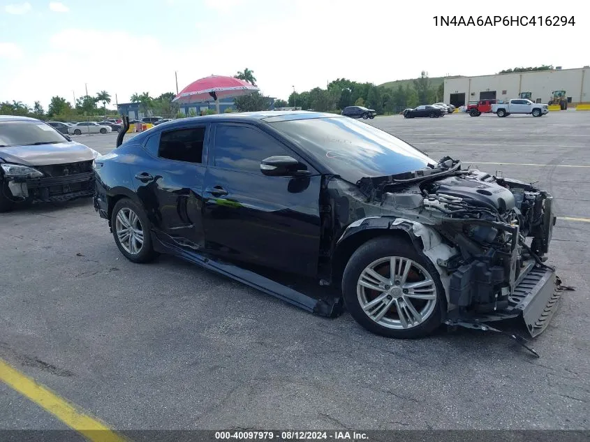 2017 Nissan Maxima 3.5 Sl VIN: 1N4AA6AP6HC416294 Lot: 40097979