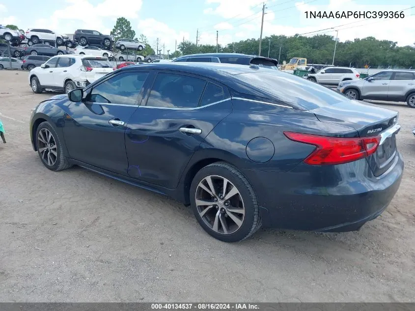 1N4AA6AP6HC399366 2017 Nissan Maxima 3.5 S