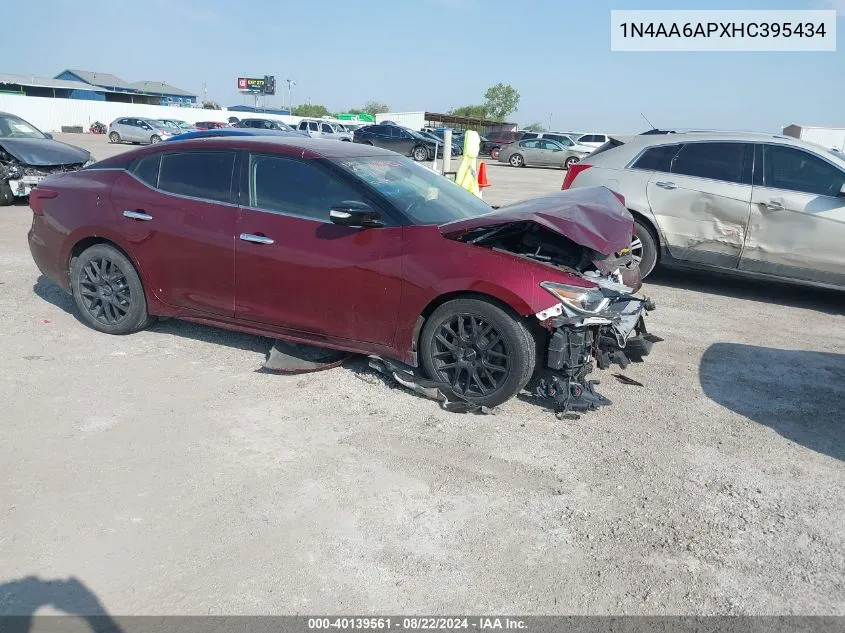 1N4AA6APXHC395434 2017 Nissan Maxima 3.5 Sv