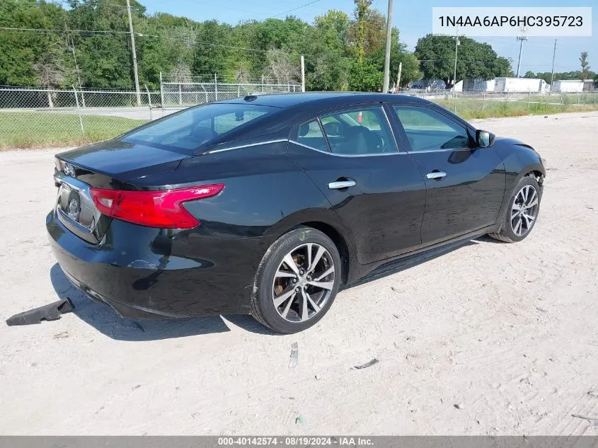 2017 Nissan Maxima 3.5 S VIN: 1N4AA6AP6HC395723 Lot: 40142574