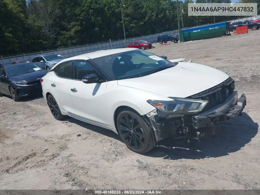 1N4AA6AP9HC447832 2017 Nissan Maxima 3.5 Sr