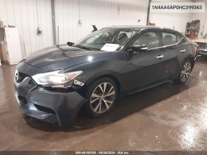 1N4AA6AP0HC399363 2017 Nissan Maxima 3.5 Sv