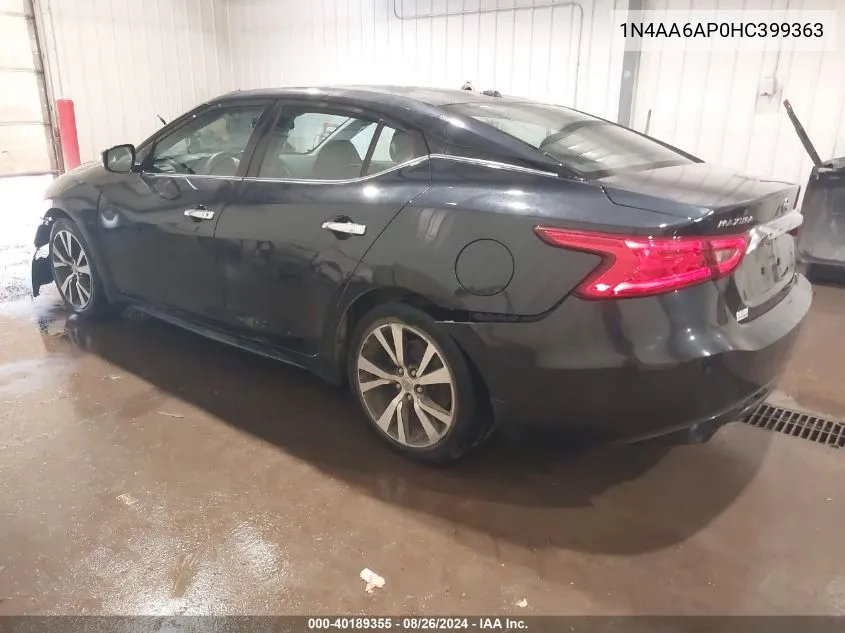 1N4AA6AP0HC399363 2017 Nissan Maxima 3.5 Sv