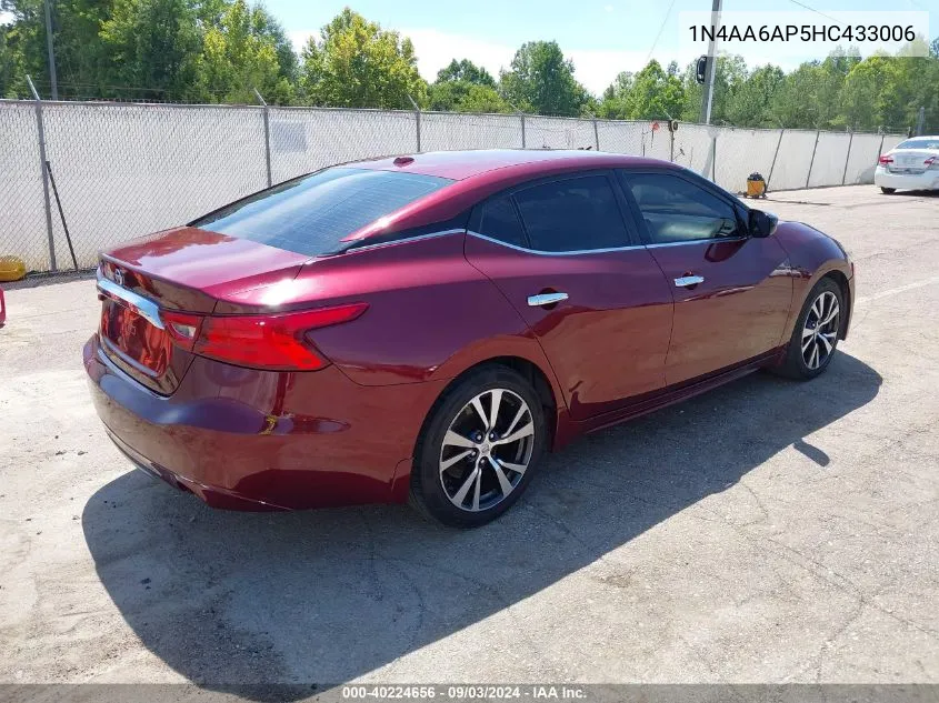 1N4AA6AP5HC433006 2017 Nissan Maxima 3.5 S