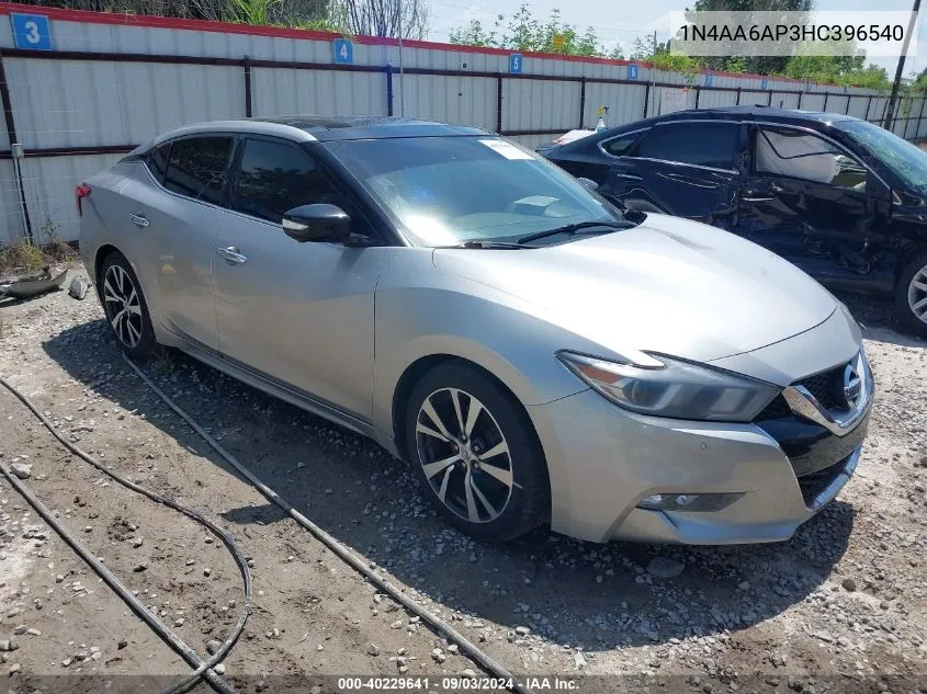 2017 Nissan Maxima 3.5 Platinum VIN: 1N4AA6AP3HC396540 Lot: 40229641