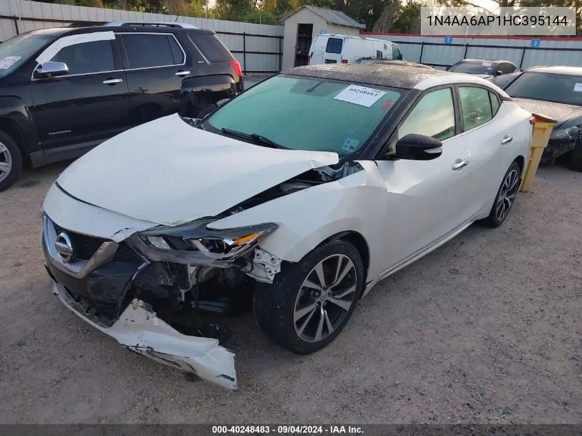 2017 Nissan Maxima 3.5S/Sv/Sl/Sr/Plat VIN: 1N4AA6AP1HC395144 Lot: 40248483