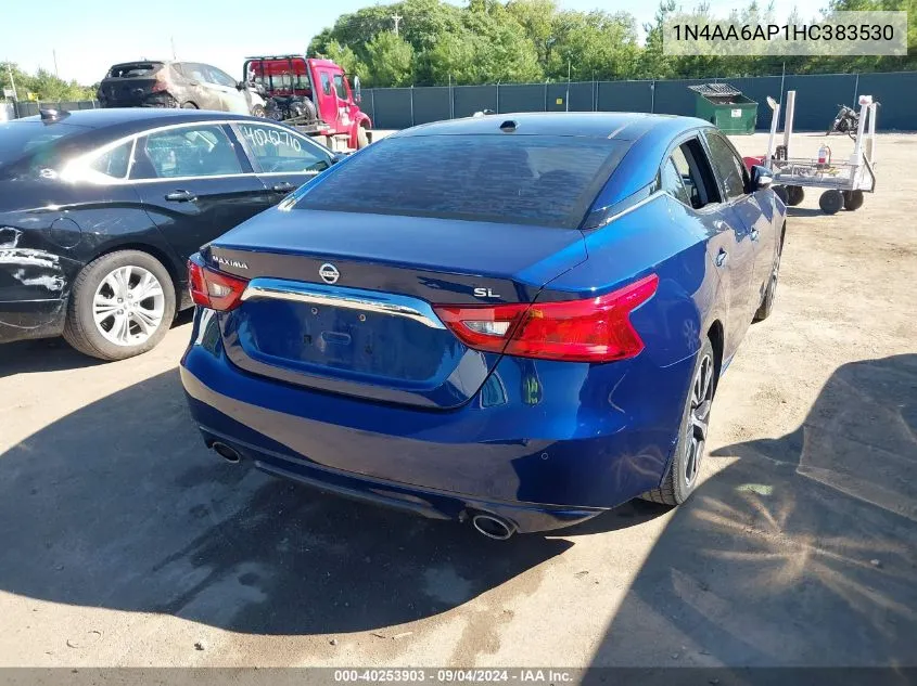 2017 Nissan Maxima 3.5 Sl VIN: 1N4AA6AP1HC383530 Lot: 40253903