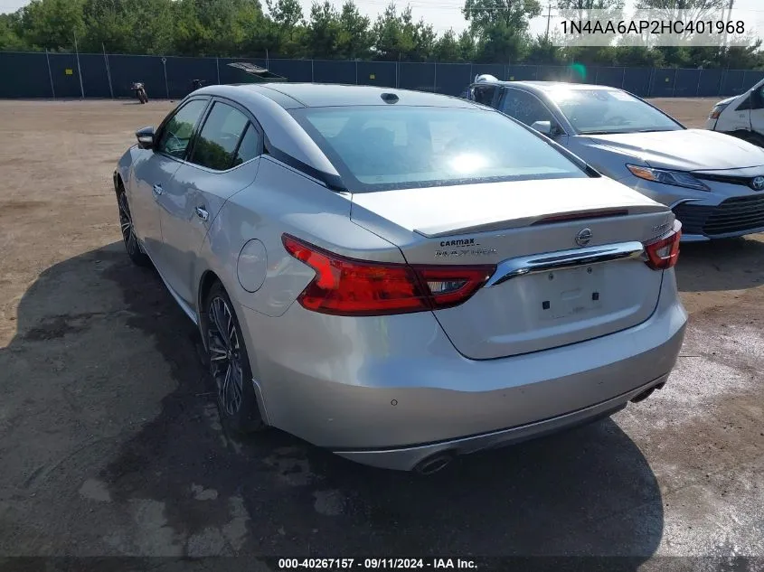 1N4AA6AP2HC401968 2017 Nissan Maxima 3.5 Platinum