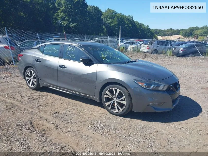 2017 Nissan Maxima 3.5 Platinum/3.5 S/3.5 Sl/3.5 Sr/3.5 Sv VIN: 1N4AA6AP9HC382660 Lot: 40305616