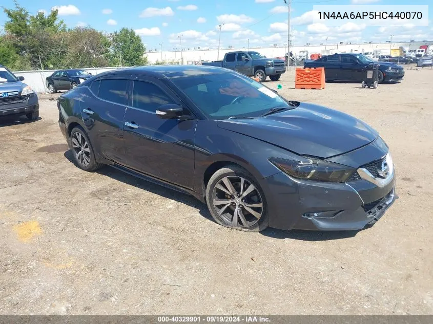 2017 Nissan Maxima 3.5 Sl VIN: 1N4AA6AP5HC440070 Lot: 40329901