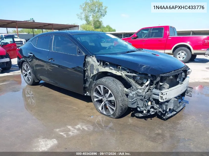 2017 Nissan Maxima 3.5 Platinum VIN: 1N4AA6APXHC433776 Lot: 40343896