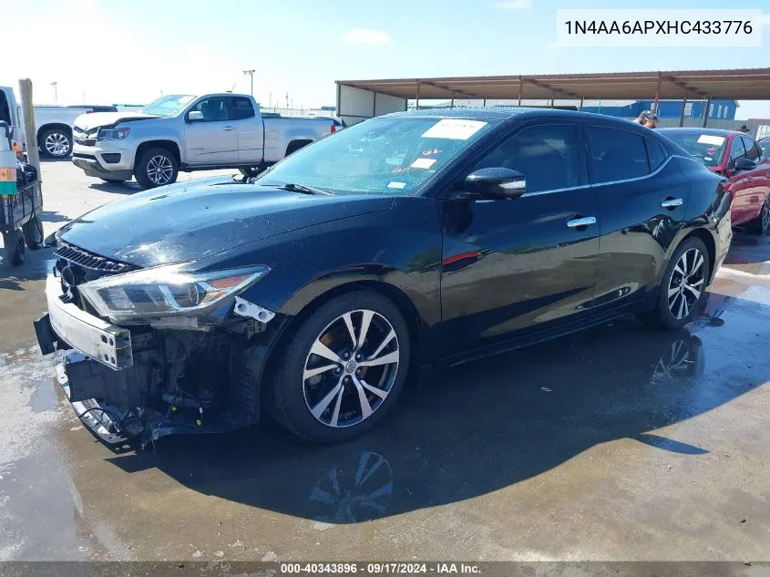 1N4AA6APXHC433776 2017 Nissan Maxima 3.5 Platinum