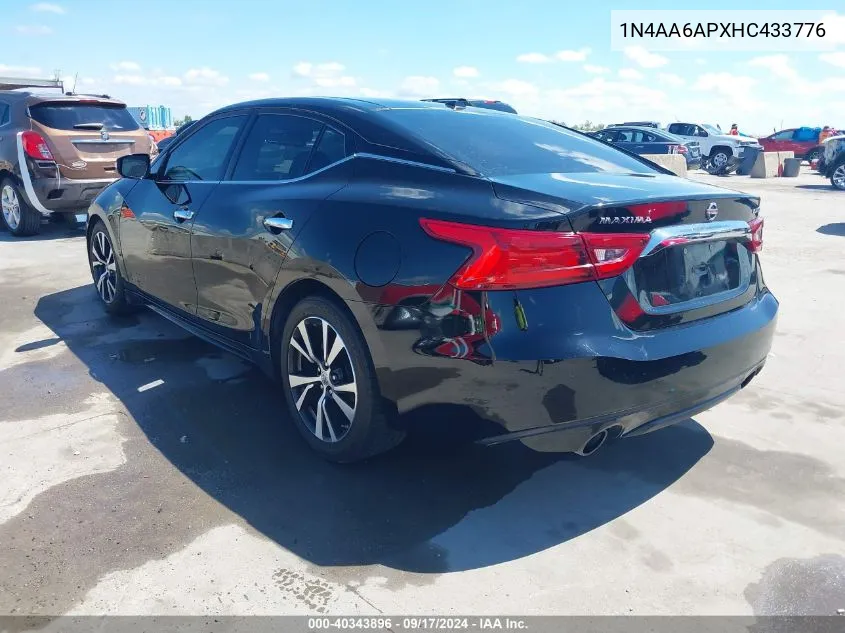 1N4AA6APXHC433776 2017 Nissan Maxima 3.5 Platinum