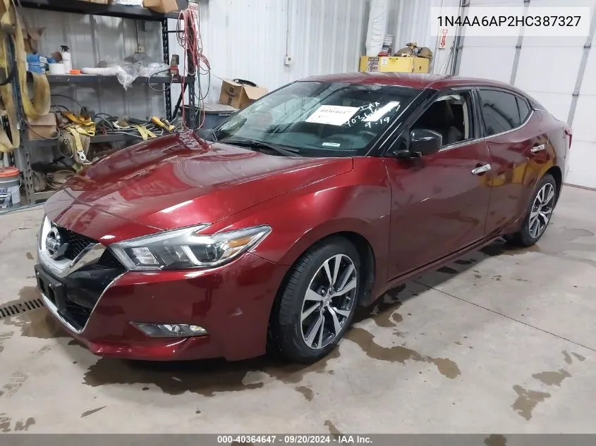 1N4AA6AP2HC387327 2017 Nissan Maxima 3.5 S