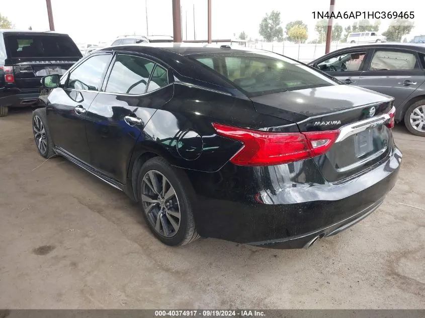 1N4AA6AP1HC369465 2017 Nissan Maxima 3.5 Sv