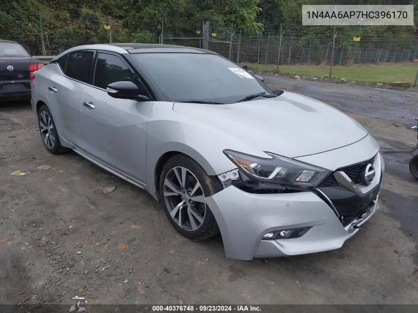 2017 Nissan Maxima 3.5 Sl VIN: 1N4AA6AP7HC396170 Lot: 40376748