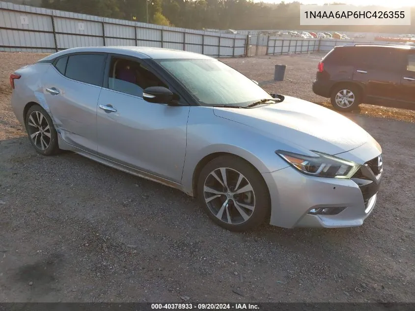 1N4AA6AP6HC426355 2017 Nissan Maxima 3.5 Sv