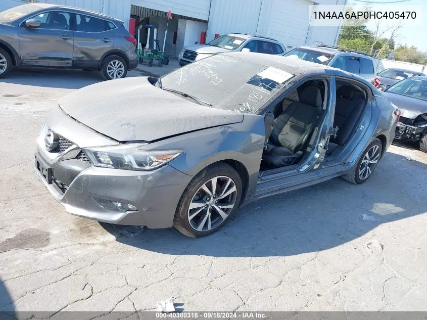 2017 Nissan Maxima 3.5 Sl VIN: 1N4AA6AP0HC405470 Lot: 40380318