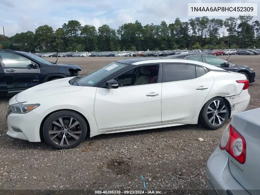 1N4AA6AP8HC452309 2017 Nissan Maxima 3.5S/Sv/Sl/Sr/Plat