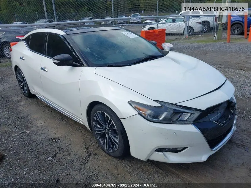 1N4AA6AP8HC418676 2017 Nissan Maxima 3.5 Platinum