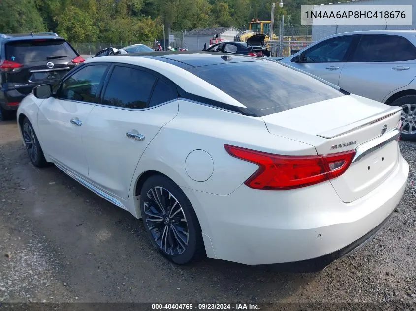 1N4AA6AP8HC418676 2017 Nissan Maxima 3.5 Platinum