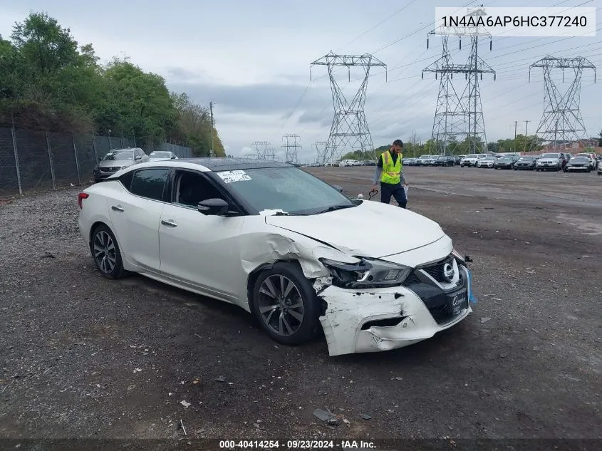 1N4AA6AP6HC377240 2017 Nissan Maxima 3.5 Platinum