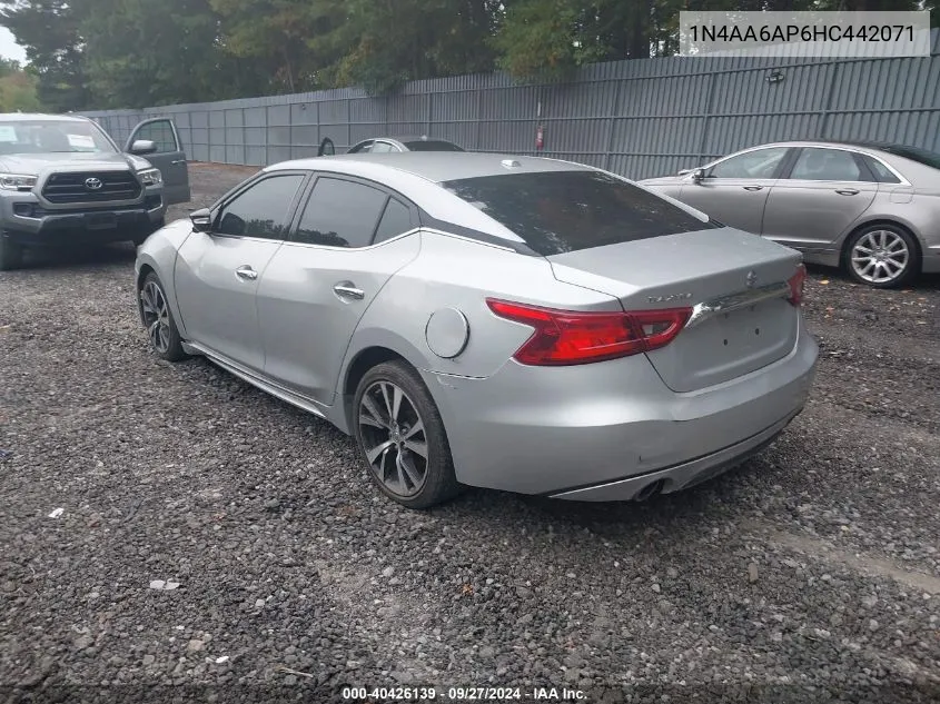 1N4AA6AP6HC442071 2017 Nissan Maxima 3.5 Sv