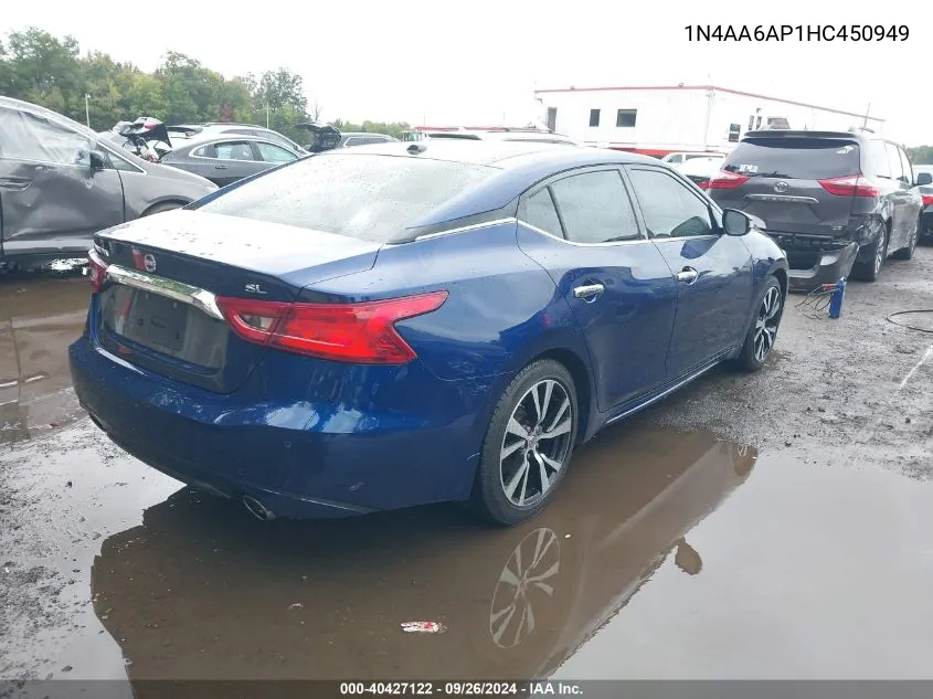 1N4AA6AP1HC450949 2017 Nissan Maxima 3.5S/Sv/Sl/Sr/Plat